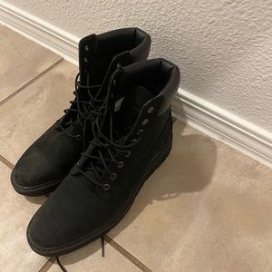 Black Timberland shoes